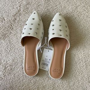 Brand new studded mules